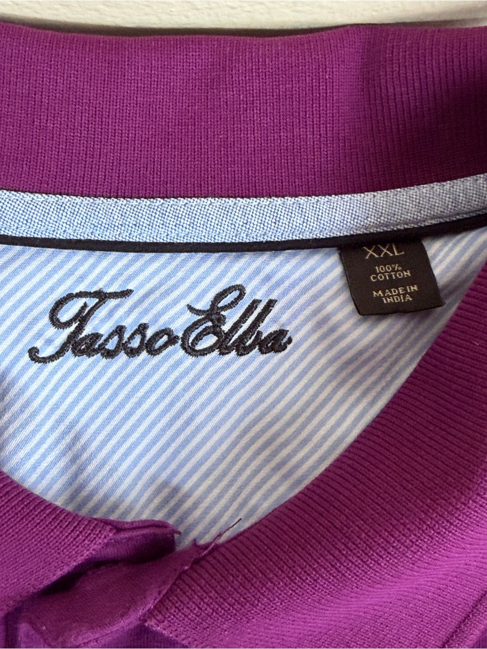 Tasso Elba Men's Magenta Polo Shirt - Picture 4 of 7